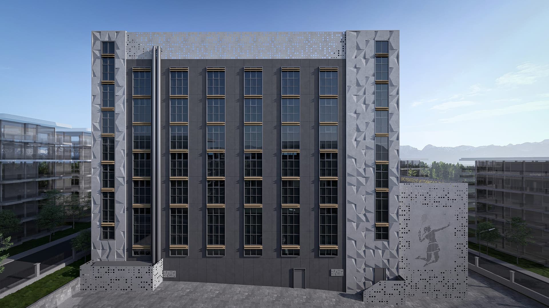 Badminton Federation Façade Renovation — site photograph 6
